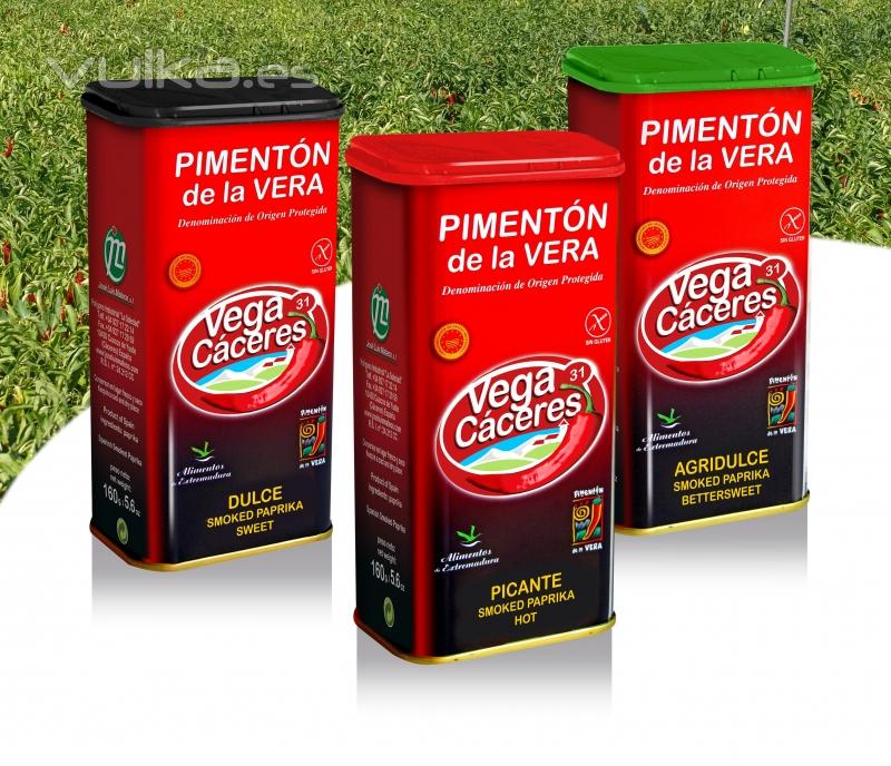 PIMENTON DE LA VERA VEGACACERES LATAS DE 160 G. NETO