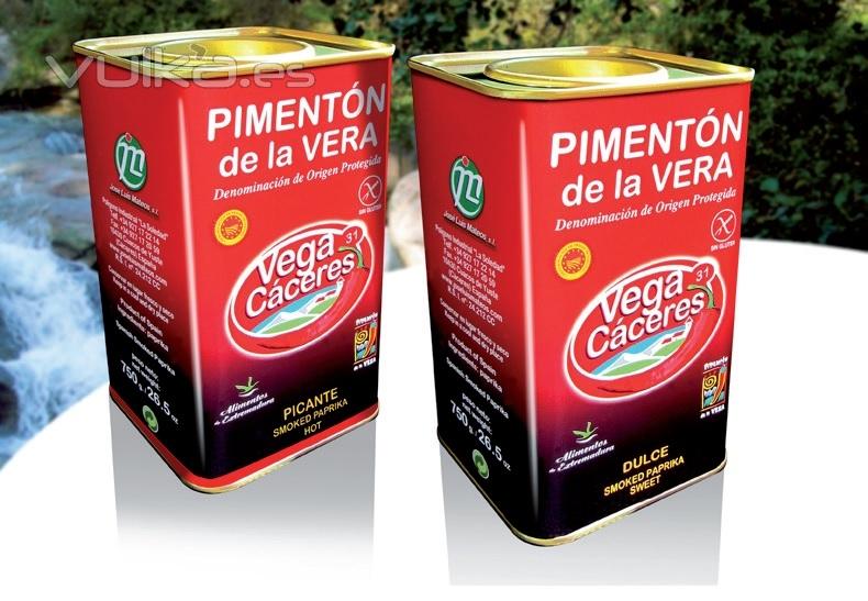 PIMENTON DE LA VERA LATA 750 G. NETO VEGACACERES DULCE Y PICANTE