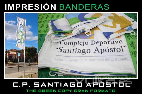 Impresin de Banderas Complejo Deportivo | The Green Copy Banderas Villanueva de la Caada MADRID