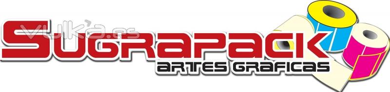 Logotipo Sugrapack. Fabricacion de Etiquetas Adhesivas.