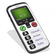Teléfono móvil con 4 memórias rápidas y localización por GPS