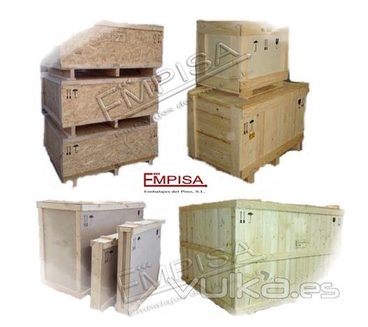 Cajas de embalaje de madera