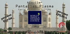 Alquiler audiovisuales madrid - alquiler pantallas plasma feria madrid - alquiler proyectores madrid