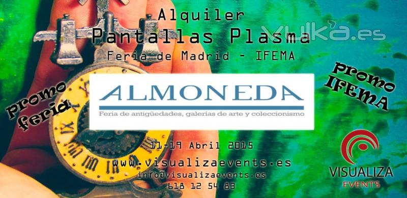 Alquiler Audiovisuales Madrid - Alquiler Pantallas Plasma Feria Madrid - Alquiler Proyectores Madrid