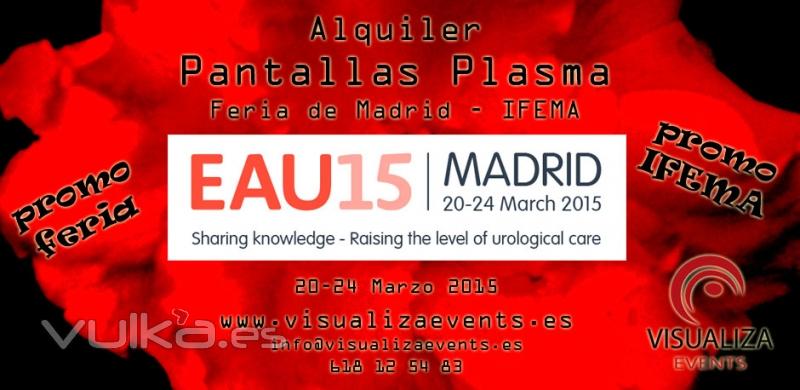 Alquiler Audiovisuales Madrid - Alquiler Pantallas Plasma Feria Madrid - Alquiler Proyectores Madrid