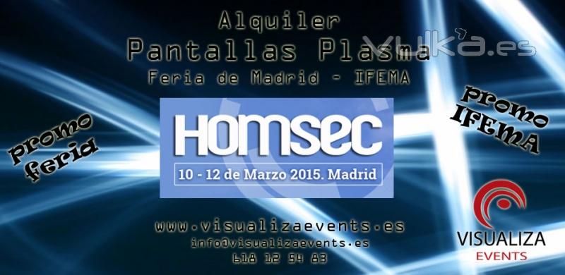 Alquiler Audiovisuales Madrid - Alquiler Pantallas Plasma Feria Madrid - Alquiler Proyectores Madrid