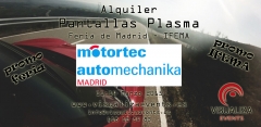 Alquiler audiovisuales madrid - alquiler pantallas plasma feria madrid - alquiler proyectores madrid