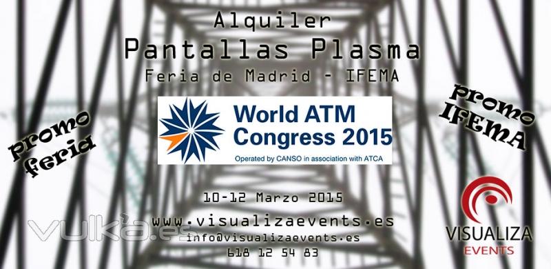 Alquiler Audiovisuales Madrid - Alquiler Pantallas Plasma Feria Madrid - Alquiler Proyectores Madrid