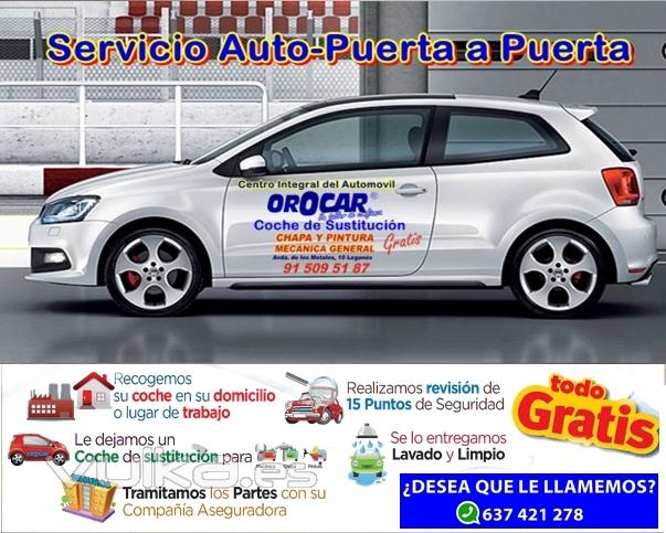 Talleres Orocar, Servicio Auto-Puerta a Puerta, Coche de Sustitución Gratis, Revisiones y Mantenimie