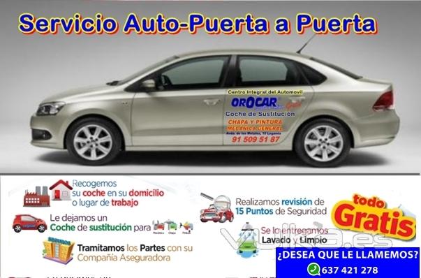 Talleres Orocar, Servicio Auto-Puerta a Puerta, Coche de Sustitucin Gratis, Revisiones y Mantenimie