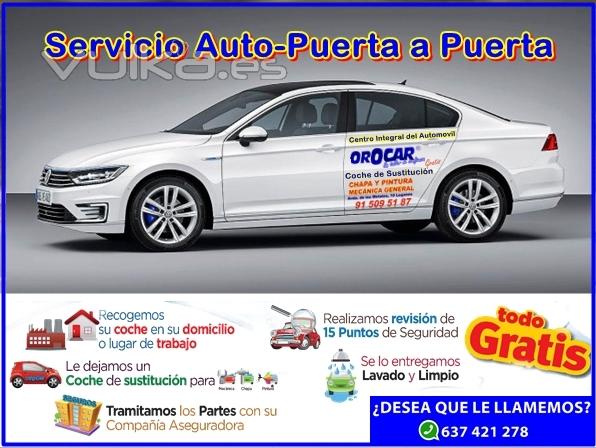 Talleres Orocar, Servicio Auto-Puerta a Puerta, Coche de Sustitución Gratis, Revisiones y Mantenimie