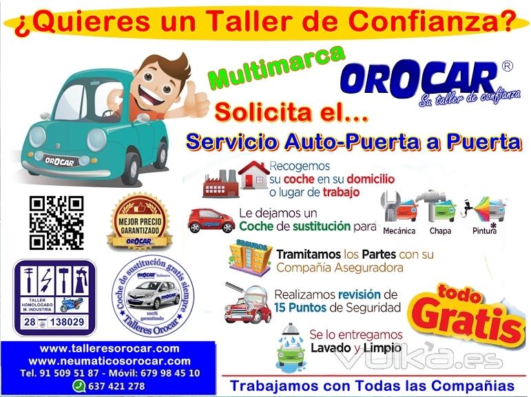 Talleres Orocar, Servicio Auto-Puerta a Puerta, Coche de Sustitucin Gratis, Revisiones y Mantenimie