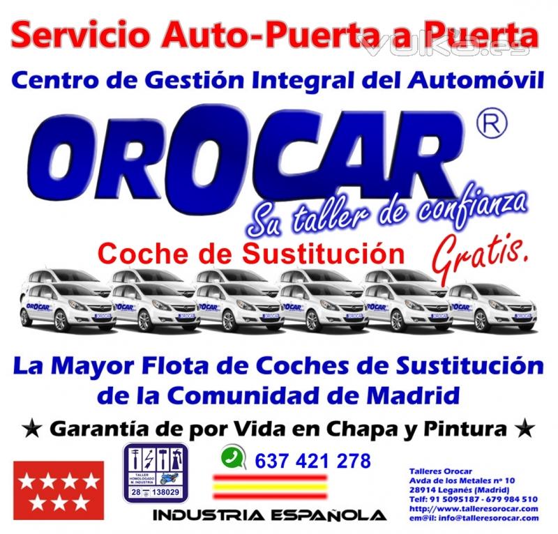 Talleres Orocar, Servicio Auto-Puerta a Puerta, Coche de Sustitucin Gratis, Revisiones y Mantenimie