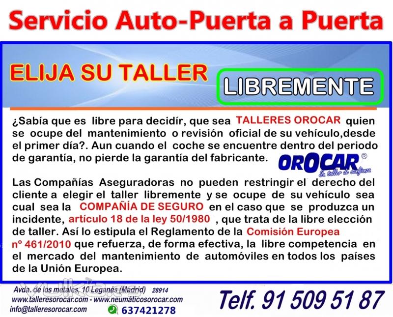 Talleres Orocar, Servicio Auto-Puerta a Puerta, Coche de Sustitucin Gratis, Revisiones y Mantenimie