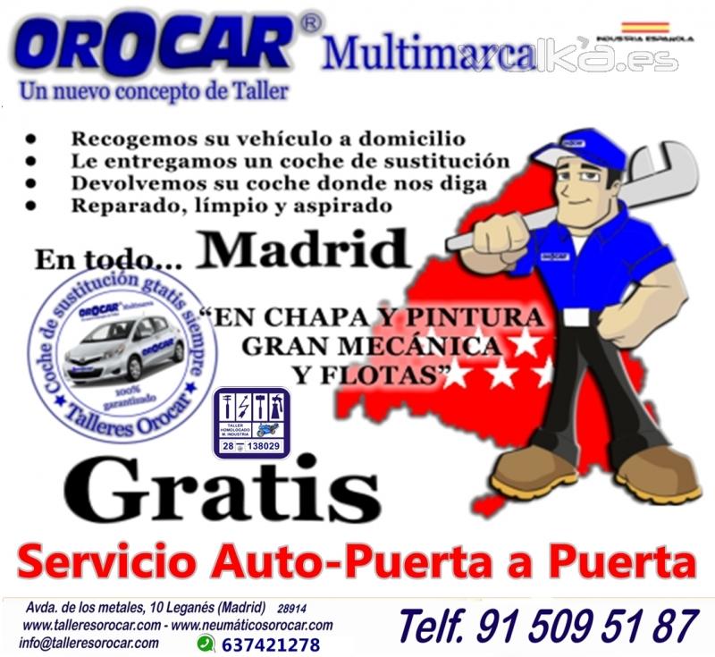 Talleres Orocar, Servicio Auto-Puerta a Puerta, Coche de Sustitucin Gratis, Revisiones y Mantenimie