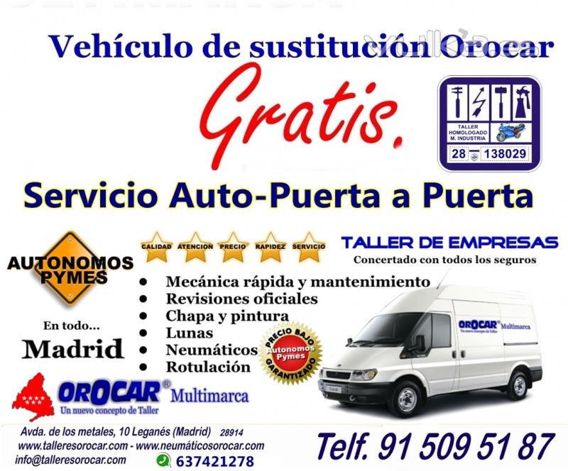 Talleres Orocar, Servicio Auto-Puerta a Puerta, Coche de Sustitucin Gratis, Revisiones y Mantenimie