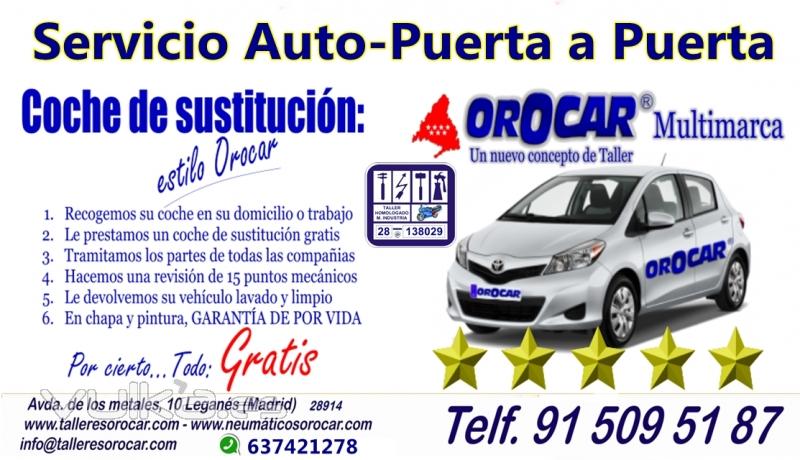 Talleres Orocar, Servicio Auto-Puerta a Puerta, Coche de Sustitucin Gratis, Revisiones y Mantenimie