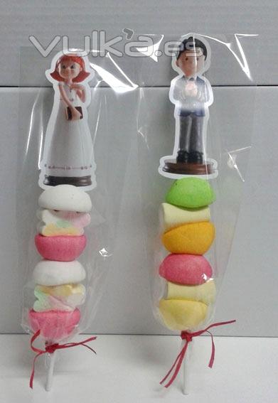 Brocheta de nubes para niños Comunión. detallesparainvitados.com