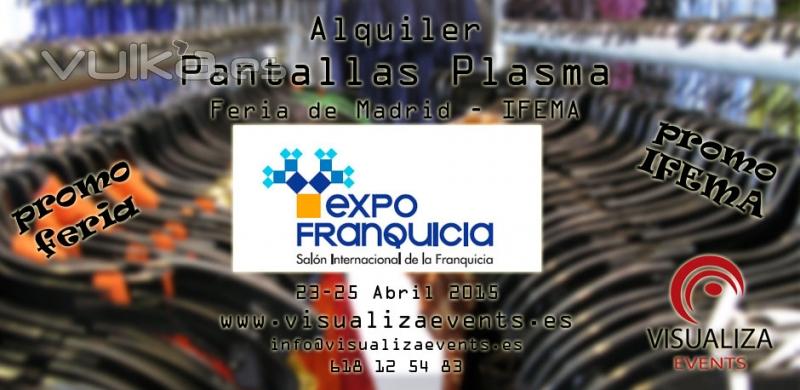 Alquiler Audiovisuales Madrid - Alquiler Pantallas Plasma Feria Madrid - Alquiler Proyectores Madrid