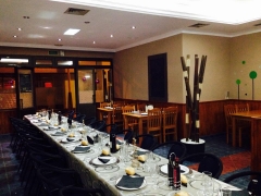Comedor preparado para un evento