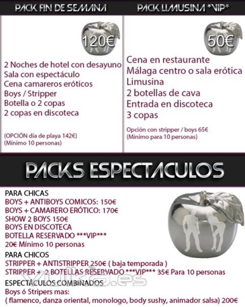 pack fin de semana, limusina y espectaculos