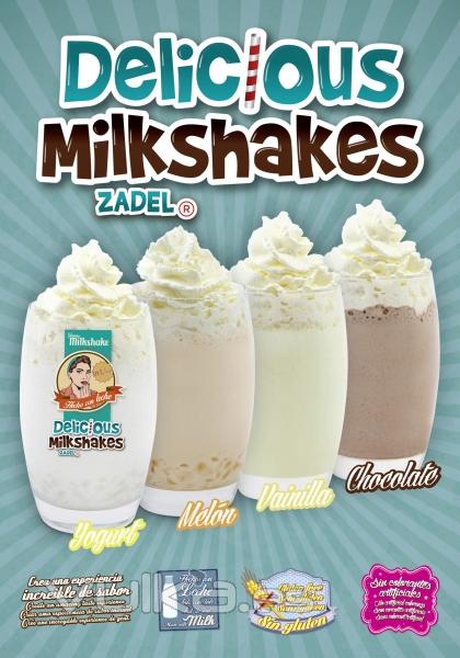 Delicious Milkshakes ZADEL, 4 sabores irresistibles