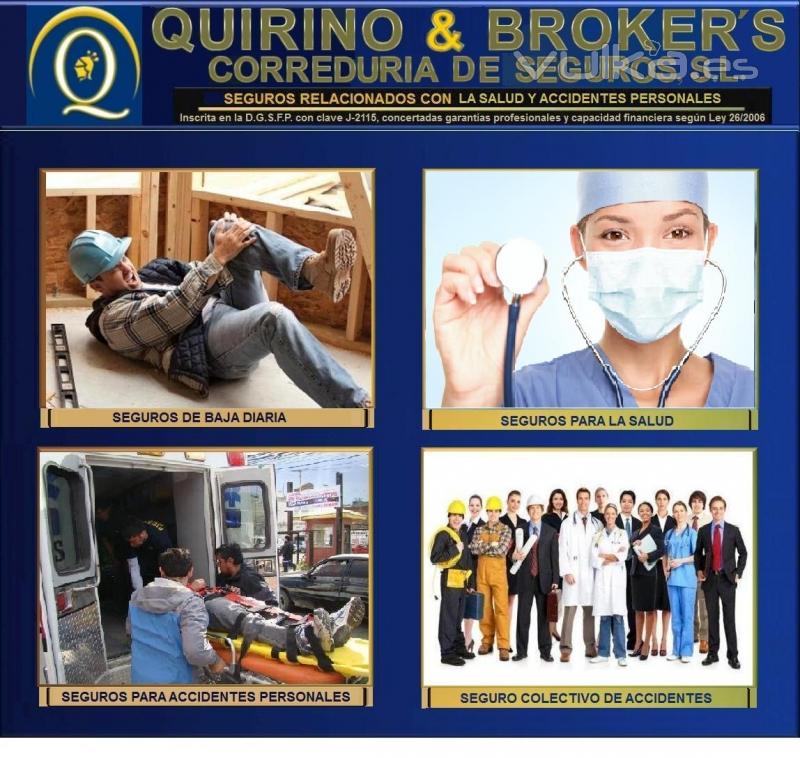 QUIRINO & BROKERS - Todo tipos de seguros relacionados con accidentes personales, convenios de emprs