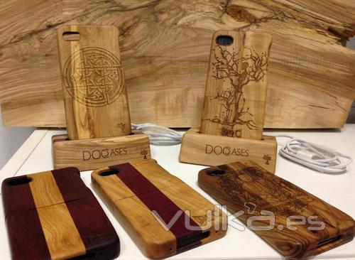 Fundas para iphone en madera personalizadas por lser