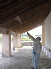 Restauracion de muebles y carpinterias: restauracion techumbre ermita de la rogativa murcia