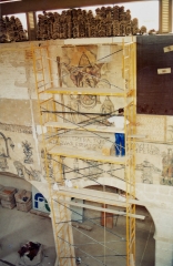Restauracin de pintura mural: restauracin de pinturas murales del almudn de valencia. cliente fcc