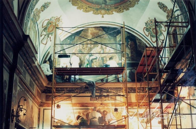 Restauracin de pintura mural: Capilla de la Comunin, Bocairent, Iglesia parroquial.