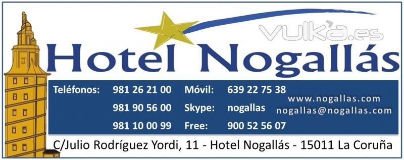 Nogalls*, Su Hotel en la ciudad de La Corua, zona Riazor. Donde descansar es un placer.