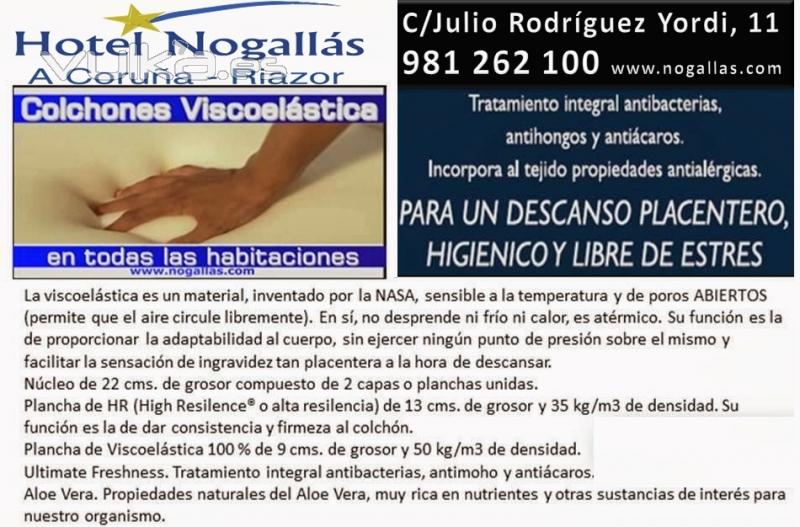 Nogallás*, Su Hotel en la ciudad de La Coruña, zona Riazor. Donde descansar es un placer.