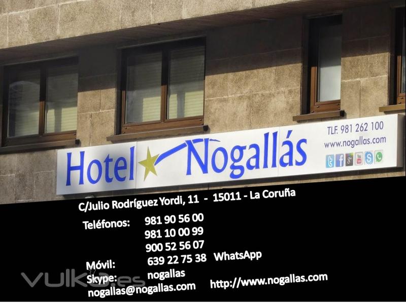 Nogallás*, Su Hotel en la ciudad de La Coruña, zona Riazor. Donde descansar es un placer.