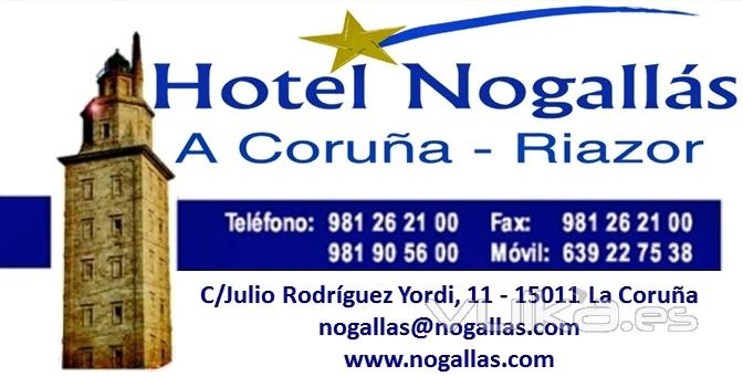 Nogallás*, Su Hotel en la ciudad de La Coruña, zona Riazor. Donde descansar es un placer.