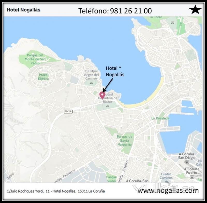 Nogallás*, Su Hotel en la ciudad de La Coruña, zona Riazor. Donde descansar es un placer.