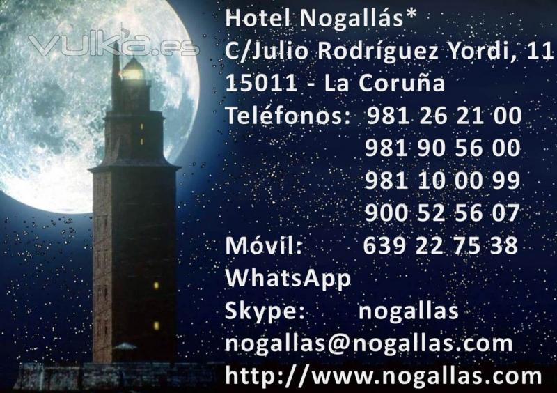 Nogallás*, Su Hotel en la ciudad de La Coruña, zona Riazor. Donde descansar es un placer.