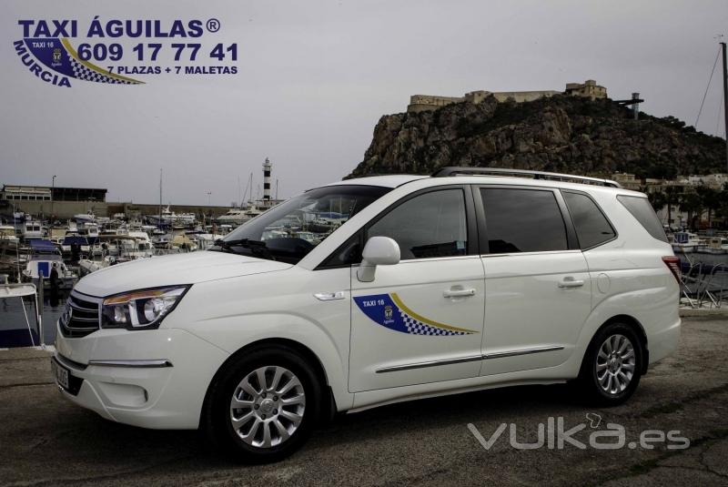 TAXI ÁGUILAS® TLF: 609 17 77 41 (TAXI 7 PLAZAS + 7 MALETAS) 