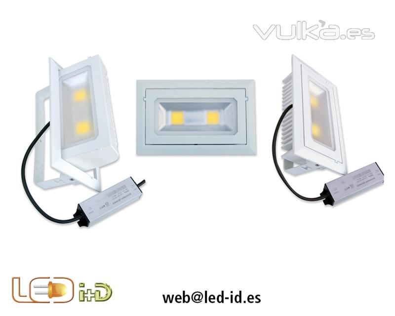 Downlight Rectangular de 40W LED