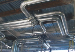 Ejemplo de red de conductos de ventilacion industrial