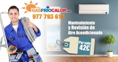 Revision, limpieza y recarga de gas del aire acondicionado