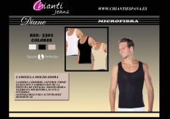 Ref 3301 camisilla geordi microfibra hombre reduce abdomen