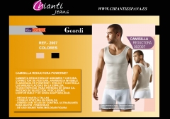 Ref 2007 camisilla geordi powernet hombre reduce abdomen corrige postura espalda