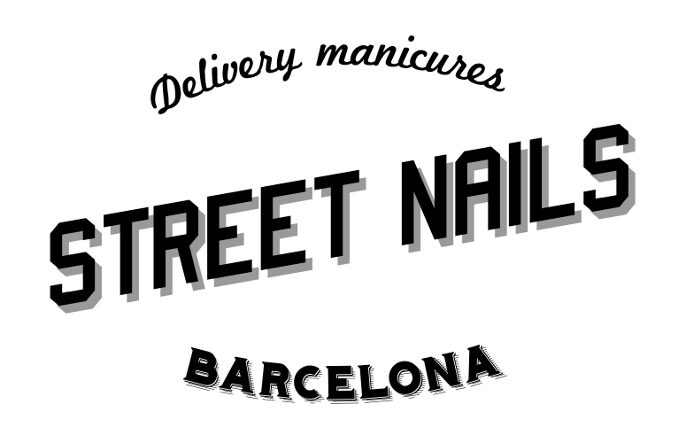 Diseo del logotipo Street Nails, delivery manicures