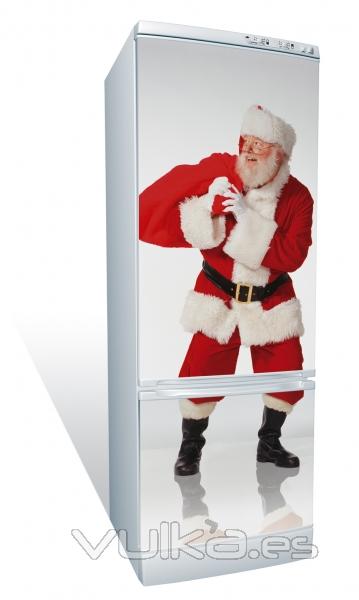Diseo de Papa Noel en imn gigante para electrodomesticos. Disponibles en varias tallas. Tambin en vinilo 