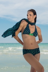 Bikini antigel topos lunares topitos verde azulmarino verano 2015 swimwear beachwear by antigel