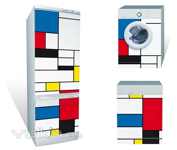 Diseo de rectangulos de colores en imn gigante para electrodomesticos. Disponibles en varias tallas. Tambin en ...