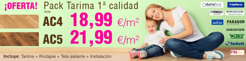 Oferta de tarima flotante instalada - todo inclduido. 