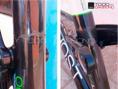 Reparacion de cuadro de bici de fibra de carbono
