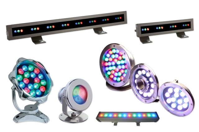 iluminación led para fuentes ornamentales